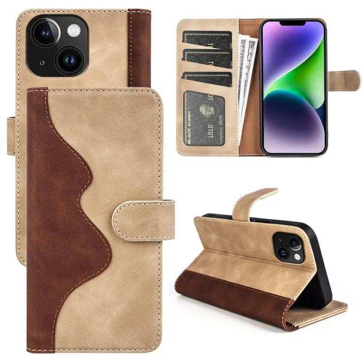Stitching Horizontal Flip Leather Phone Case MyMobile