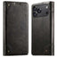 Suteni Baroque Calf Texture Buckle Wallet Leather Phone Case Suteni