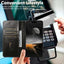 Suteni Baroque Calf Texture Buckle Wallet Leather Phone Case Suteni