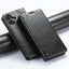 Suteni Baroque Calf Texture Buckle Wallet Leather Phone Case Suteni