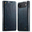 Suteni Baroque Calf Texture Buckle Wallet Leather Phone Case Suteni