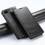Suteni Baroque Calf Texture Buckle Wallet Leather Phone Case Suteni