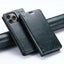 Suteni Baroque Calf Texture Buckle Wallet Leather Phone Case Suteni