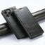 Suteni Baroque Calf Texture Buckle Wallet Leather Phone Case Suteni