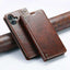 Suteni Baroque Calf Texture Buckle Wallet Leather Phone Case Suteni