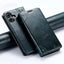 Suteni Baroque Calf Texture Buckle Wallet Leather Phone Case Suteni