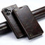 Suteni Baroque Calf Texture Buckle Wallet Leather Phone Case Suteni