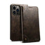 Suteni Baroque Calf Texture Buckle Wallet Leather Phone Case Suteni