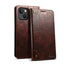 Suteni Baroque Calf Texture Buckle Wallet Leather Phone Case Suteni