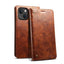 Suteni Baroque Calf Texture Buckle Wallet Leather Phone Case Suteni