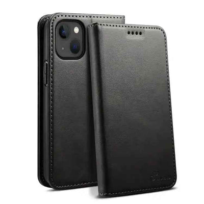 Suteni Calf Texture Horizontal Flip Leather Phone Case