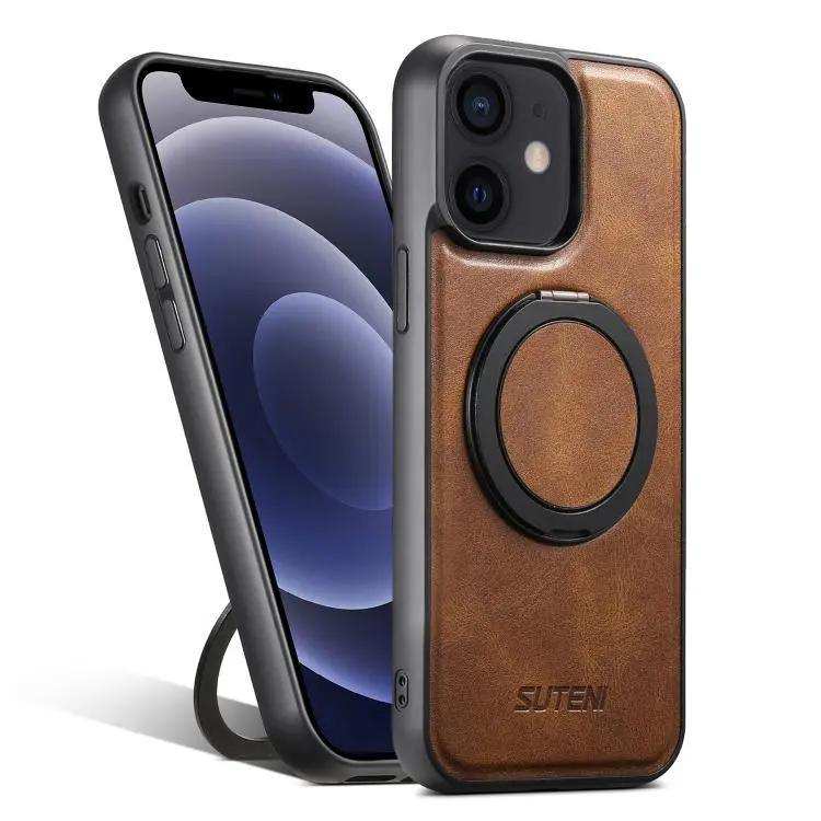 Suteni G3 Oil Wax 360 Rotation Holder MagSafe Back Phone Case Suteni