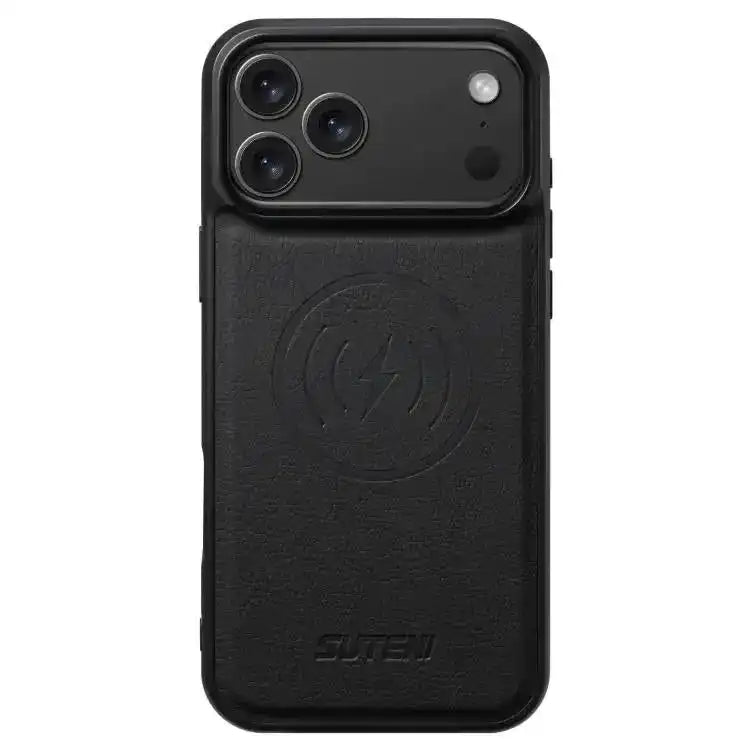 Suteni G5 Litchi Leather Magnetic MagSafe Phone Case Suteni