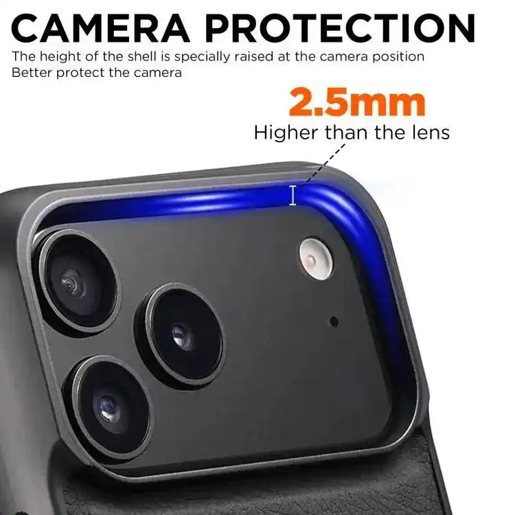 Suteni G5 Litchi Leather Magnetic MagSafe Phone Case Suteni