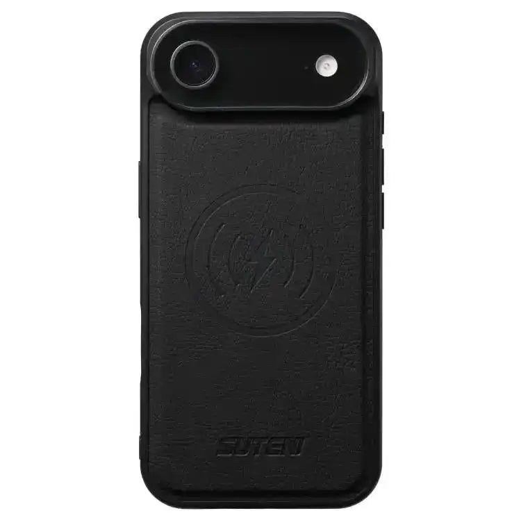 Suteni G5 Litchi Leather Magnetic MagSafe Phone Case Suteni