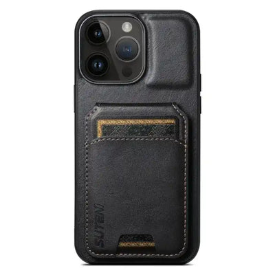 Suteni H02 Leather Wallet Stand Back Phone Case Suteni