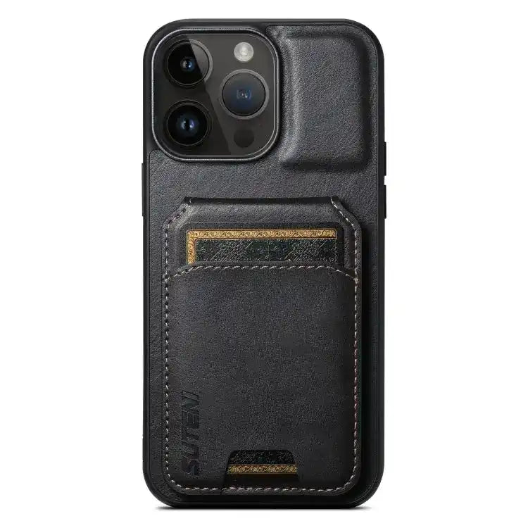 Suteni H02 Leather Wallet Stand Back Phone Case Suteni