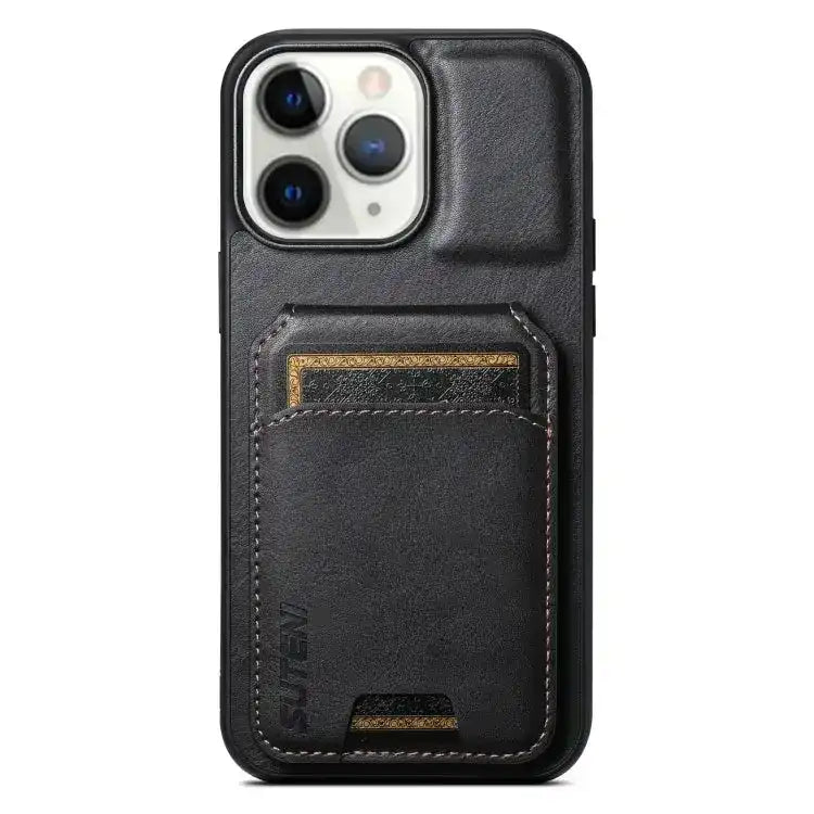 Suteni H02 Leather Wallet Stand Back Phone Case Suteni