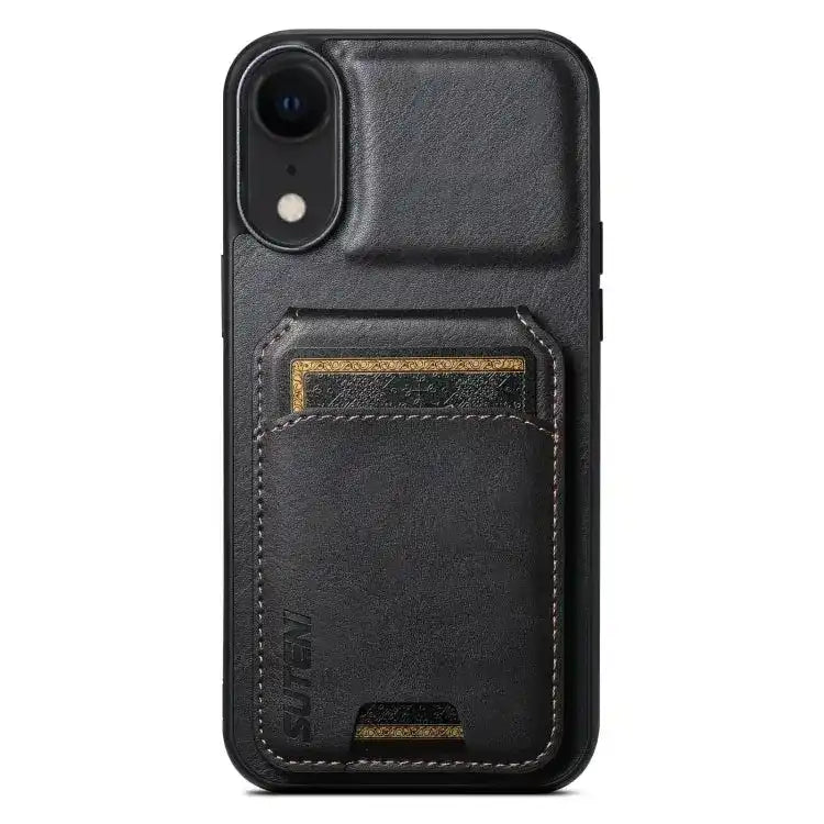 Suteni H02 Leather Wallet Stand Back Phone Case Suteni
