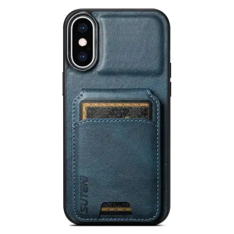 Suteni H02 Leather Wallet Stand Back Phone Case Suteni
