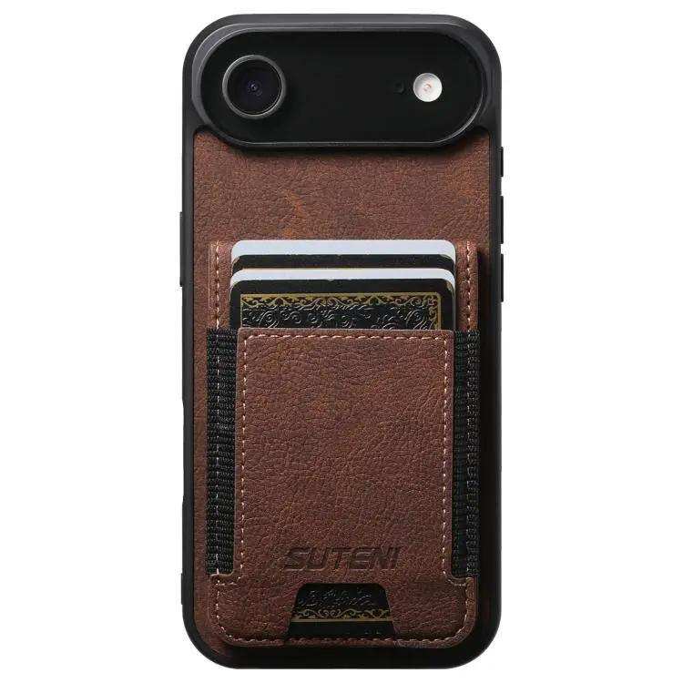 Suteni H03 Litchi Leather Card Bag Stand Back Phone Case Suteni