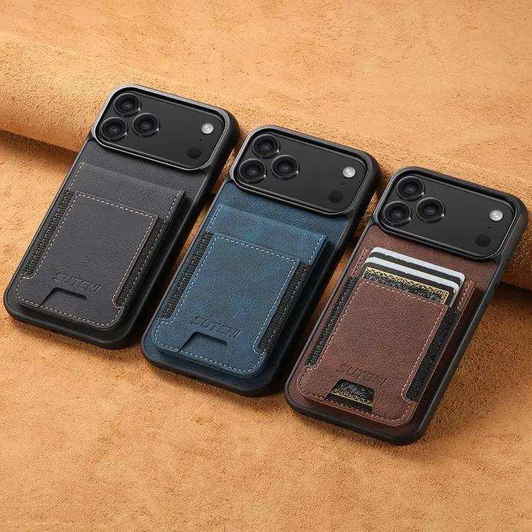 Suteni H03 Litchi Leather Card Bag Stand Back Phone Case Suteni