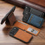 Suteni H16 Litchi Texture Leather Detachable Wallet Back Phone Case Suteni