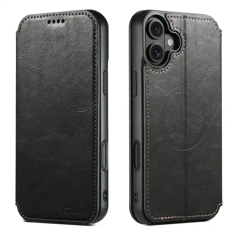 Suteni J05 Leather Magnetic MagSafe Phone Case Suteni