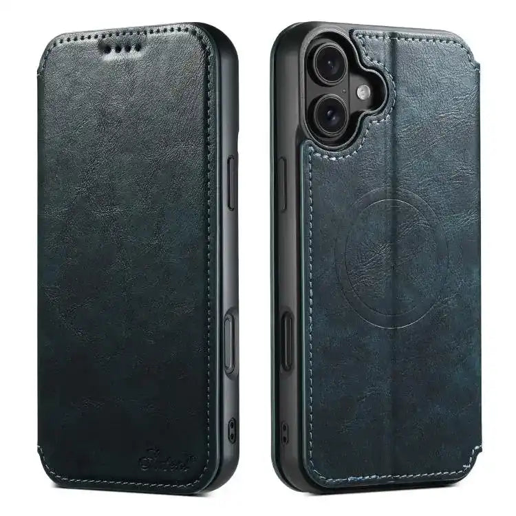 Suteni J05 Leather Magnetic MagSafe Phone Case Suteni