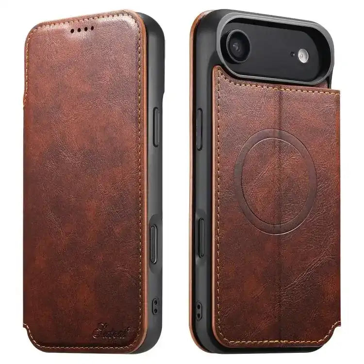 Suteni J05 Leather Magnetic MagSafe Phone Case Suteni