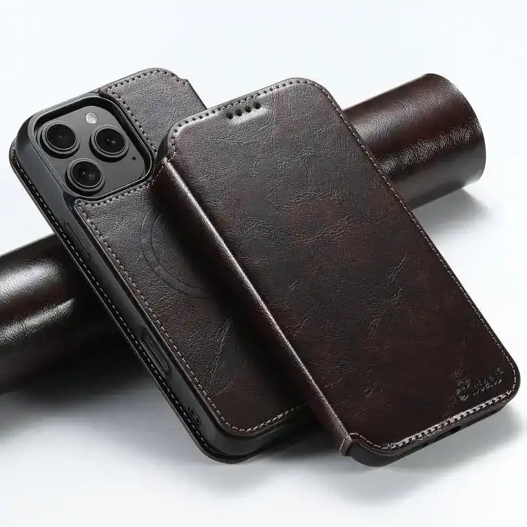 Suteni J05 Leather Magnetic MagSafe Phone Case Suteni