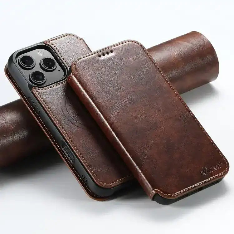 Suteni J05 Leather Magnetic MagSafe Phone Case Suteni