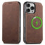 Suteni J06 Retro Matte Litchi Texture Leather MagSafe Phone Case Suteni