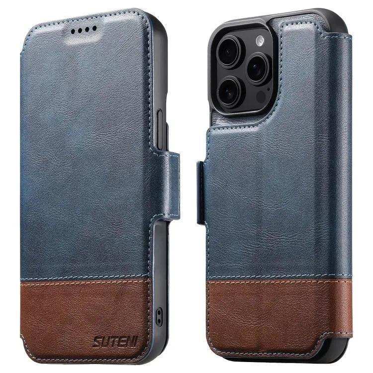 Suteni Q06 2-in-1 Multi-function Detachable Wallet MagSafe Phone Case Suteni