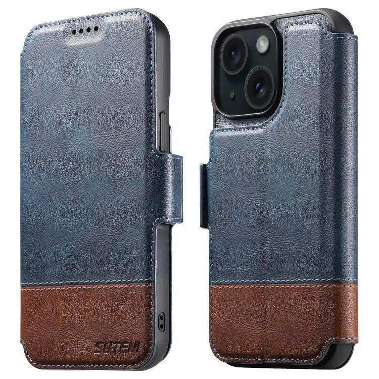 Suteni Q06 2-in-1 Multi-function Detachable Wallet MagSafe Phone Case Suteni