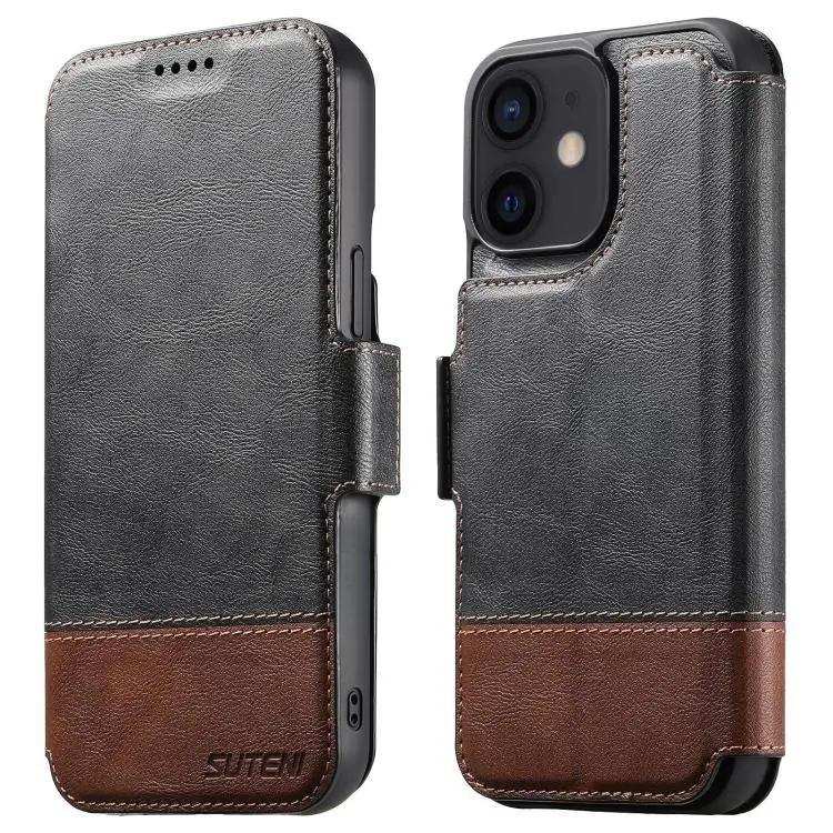 Suteni Q06 2-in-1 Multi-function Detachable Wallet MagSafe Phone Case Suteni