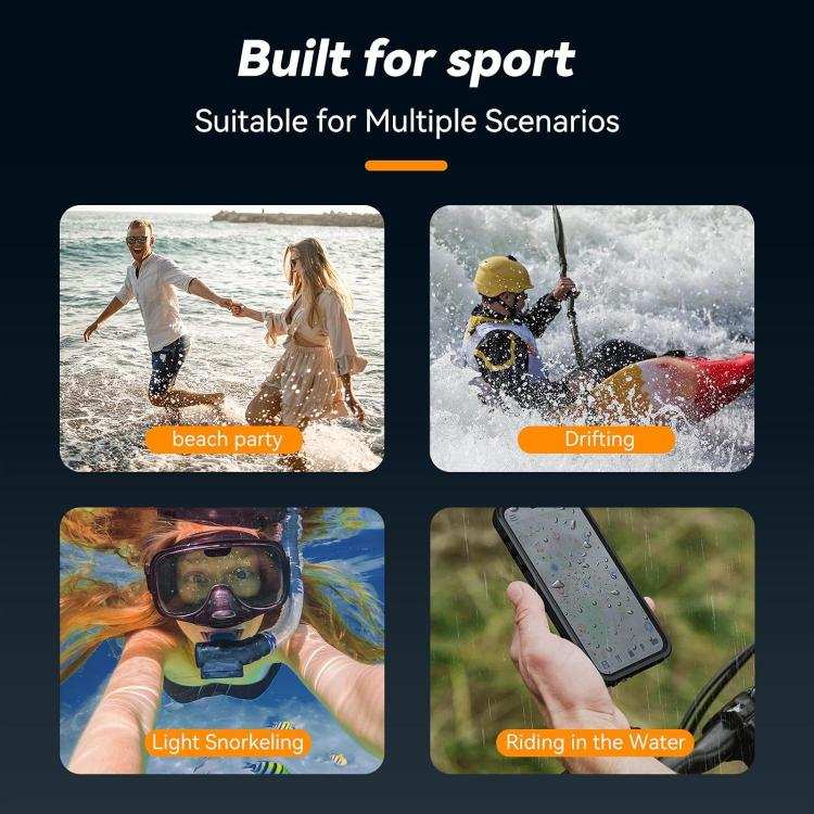 TELESIN IP68 Waterproof Case Submersible Touchscreen Phone Cover