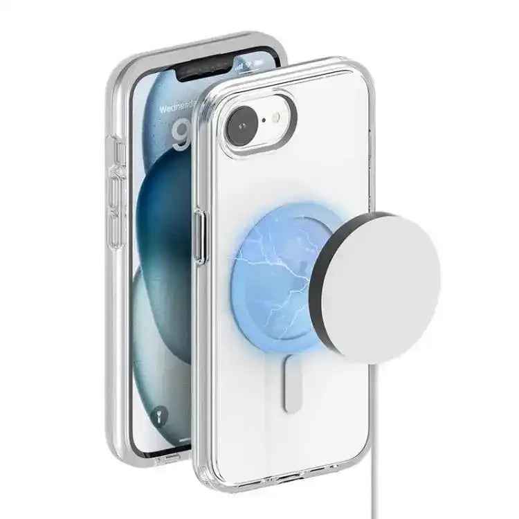 Terminator Style Transparent MagSafe Magnetic Phone Case