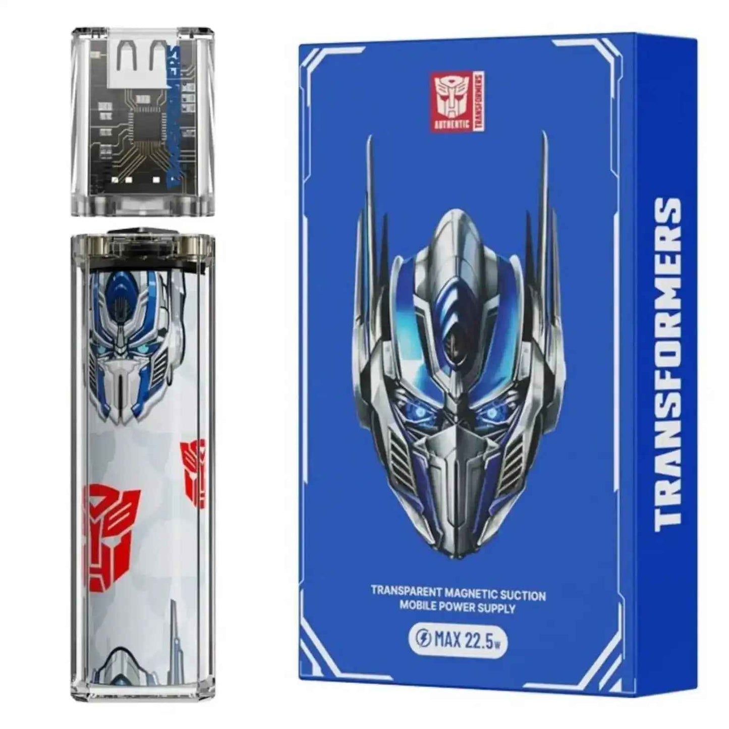 Transformers TF-D03 Removable Battery Charger Magnetic Power Bank 5000mAh 20W-Blue