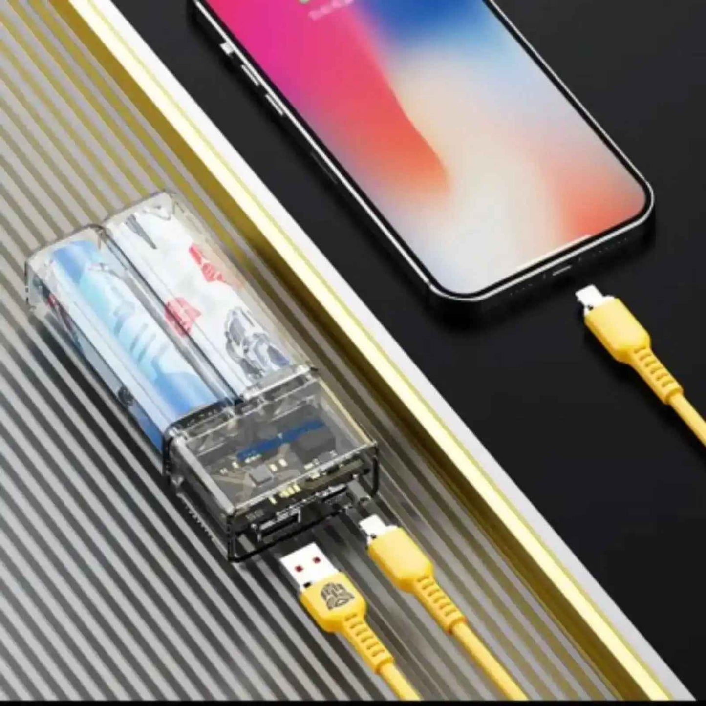 Transformers TF-D05 Removable Battery Charger Magnetic Power Bank 5000mAh-Blue