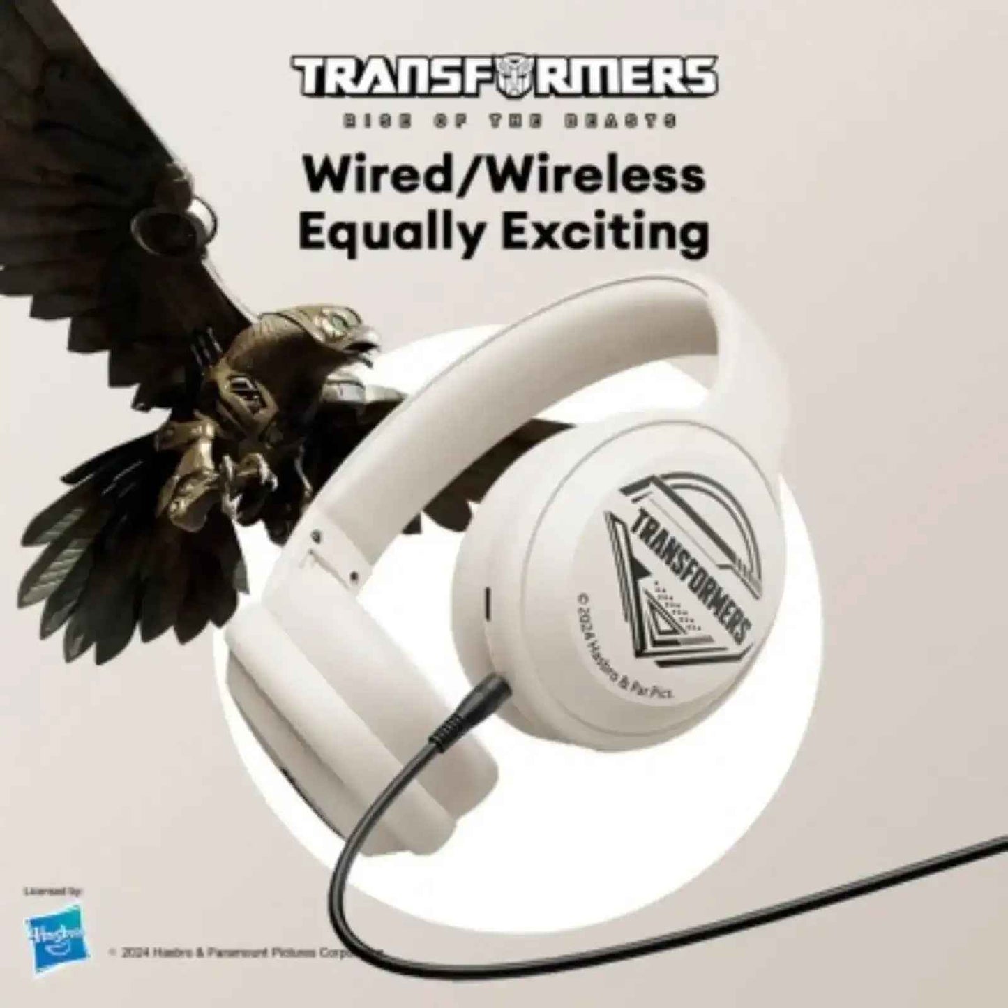 Transformers TF-G06 Wireless Bluetooth Gaming Headset-Beige transformers