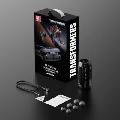 Transformers TF-T01 PRO ANC Earbuds Bluetooth 5.3 Earphones-Black transformers