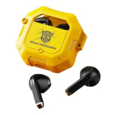 Transformers TF-T12 TWS Low Latency Sport Earphones-Yellow transformers