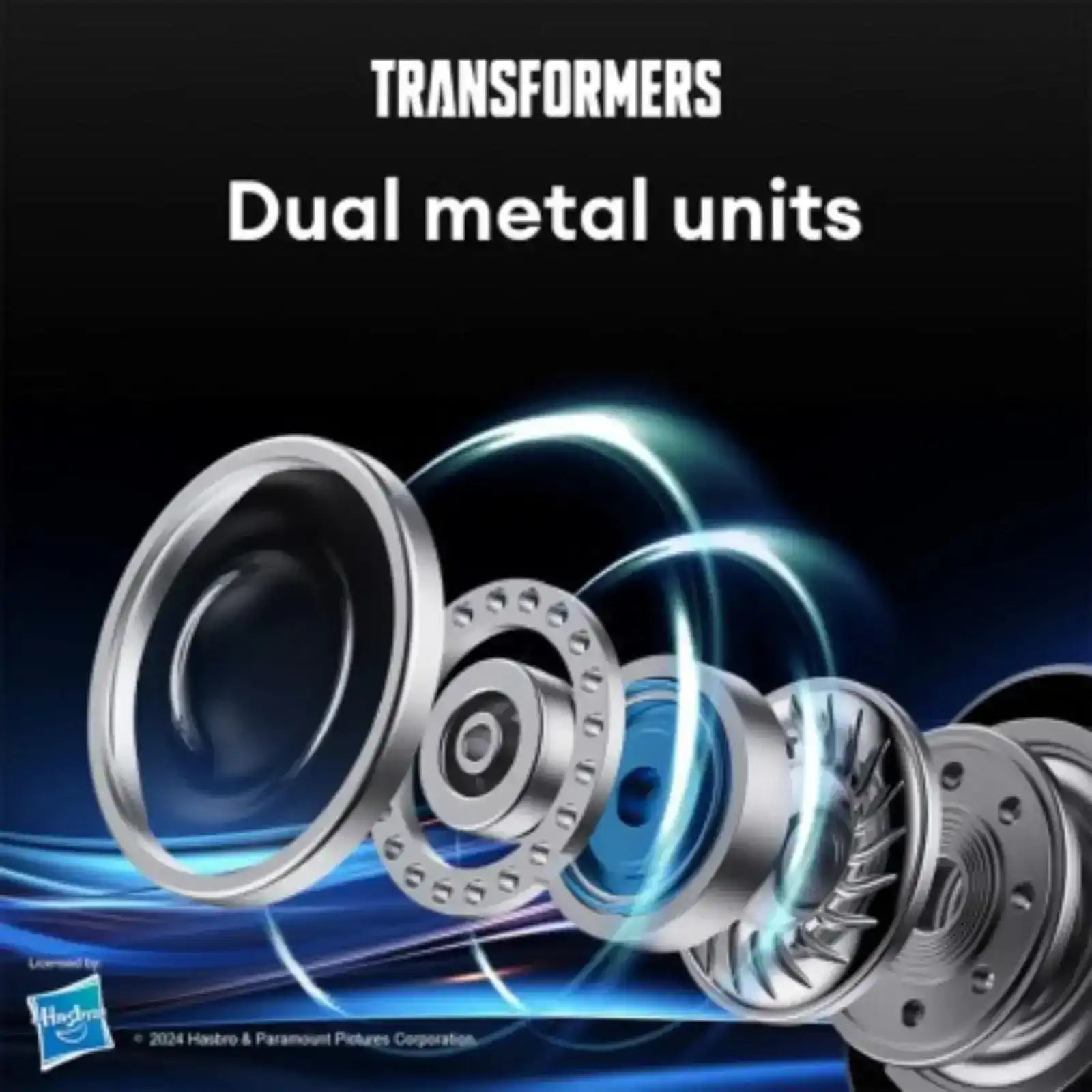 Transformers TF-T27 ANC Active Noise Cancellation Earphones-Black transformers