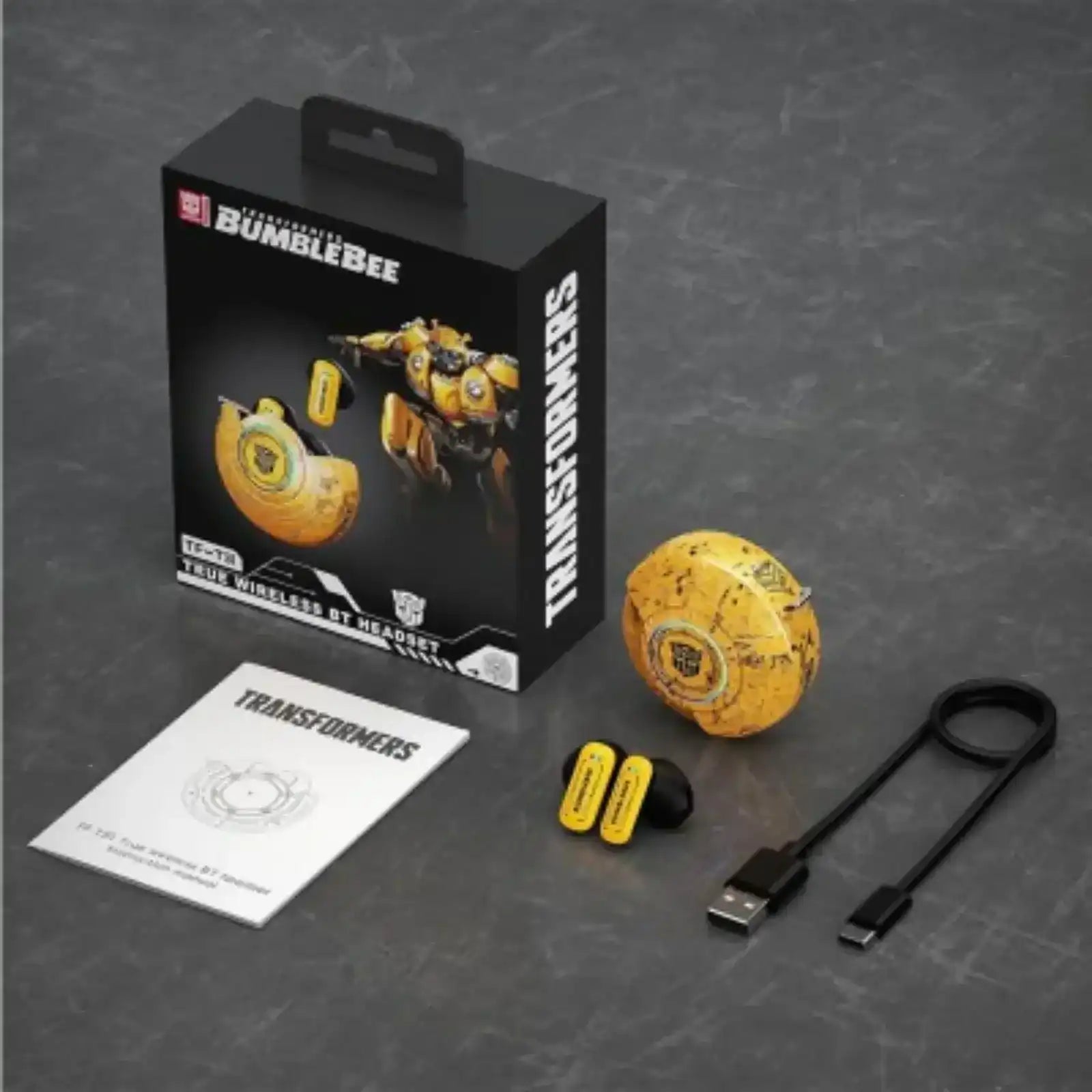 Transformers TF-T31 Bluetooth Earphone Surround Sound-Yellow transformers