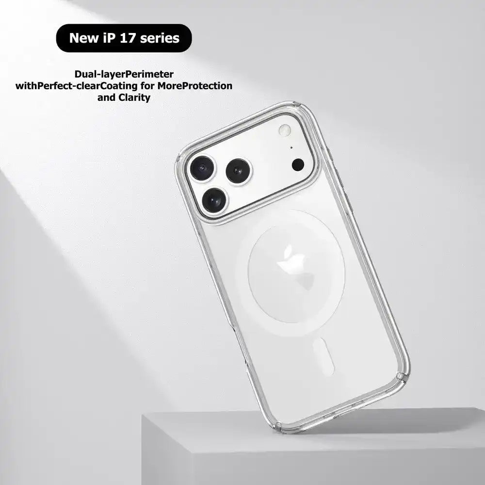 UTIA Ultimake Shockproof Transparent Case Cover With Magnetic Ring for iPhone 17 Pro UTIA