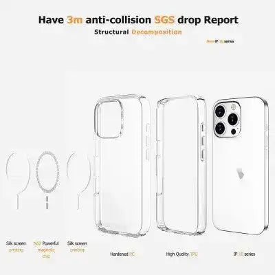 UTIA Ultimake Shockproof Transparent Magsafe Cover Case for iPhone 16 Pro UTIA