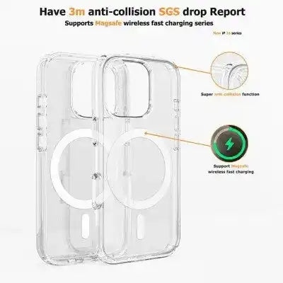 UTIA Ultimake Shockproof Transparent Magsafe Cover Case for iPhone 16 UTIA
