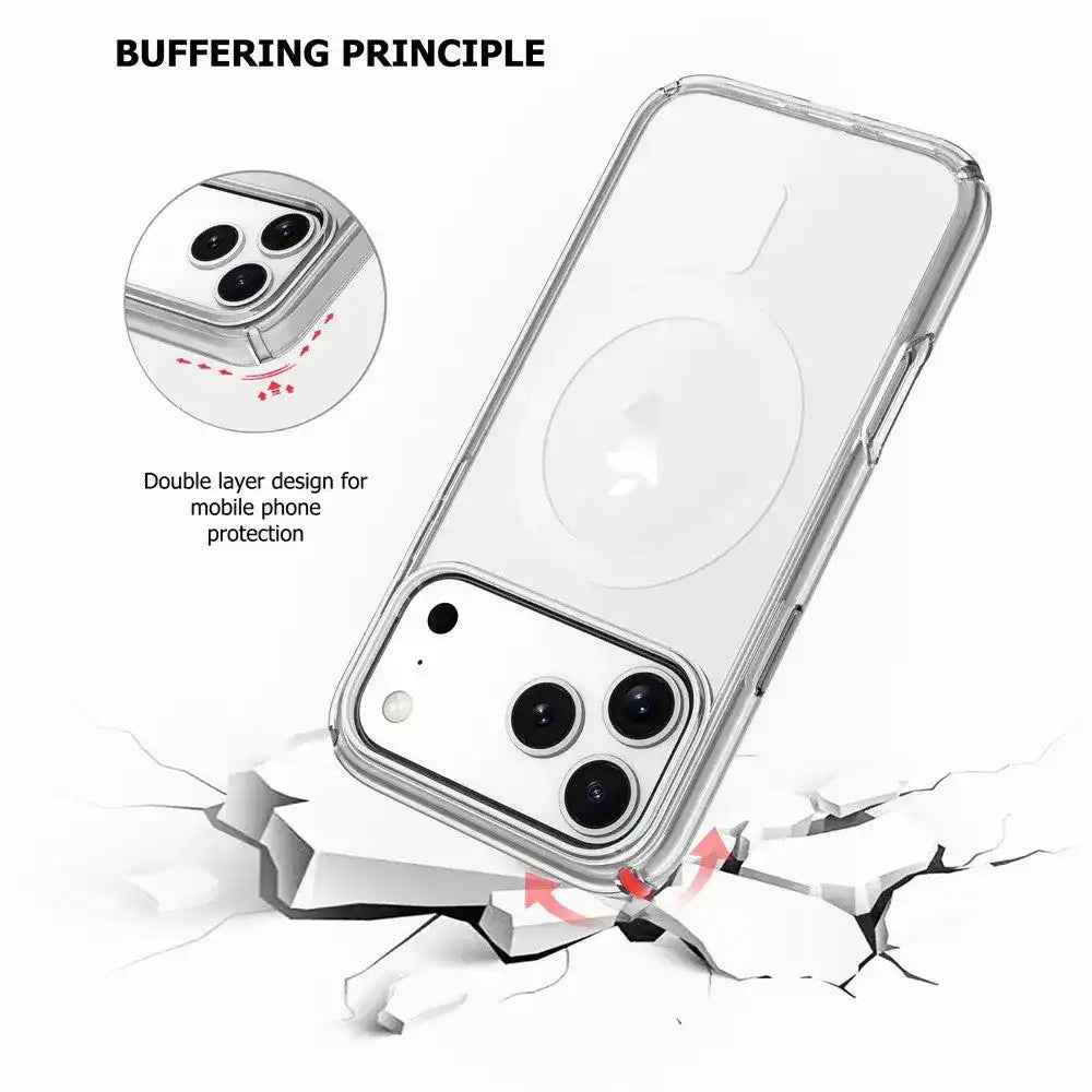 UTIA Ultimake Shockproof Transparent Magsafe Cover Case for iPhone 17 Pro Max