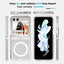 Ultimake Shockproof Transparent Case Cover With Magnetic Ring for Samsung Galaxy Z Flip6-Transparent Redefine